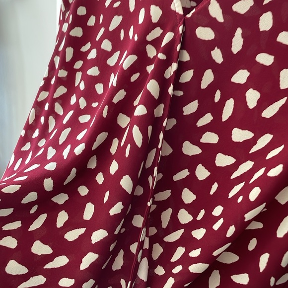 Wrap Front Pattern Blouse - Picture 5 of 7